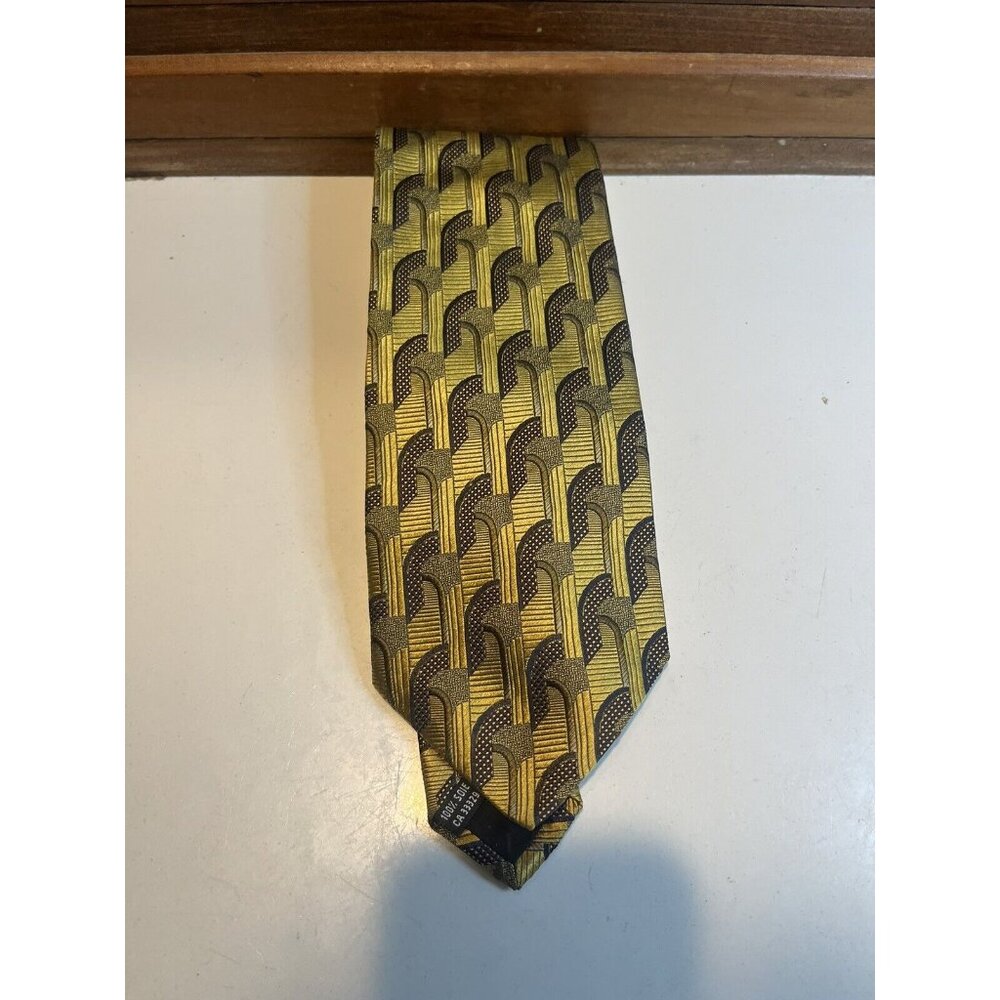 Kolte Couture Striking Gold 100% Silk Tie NWOT MSRP $95